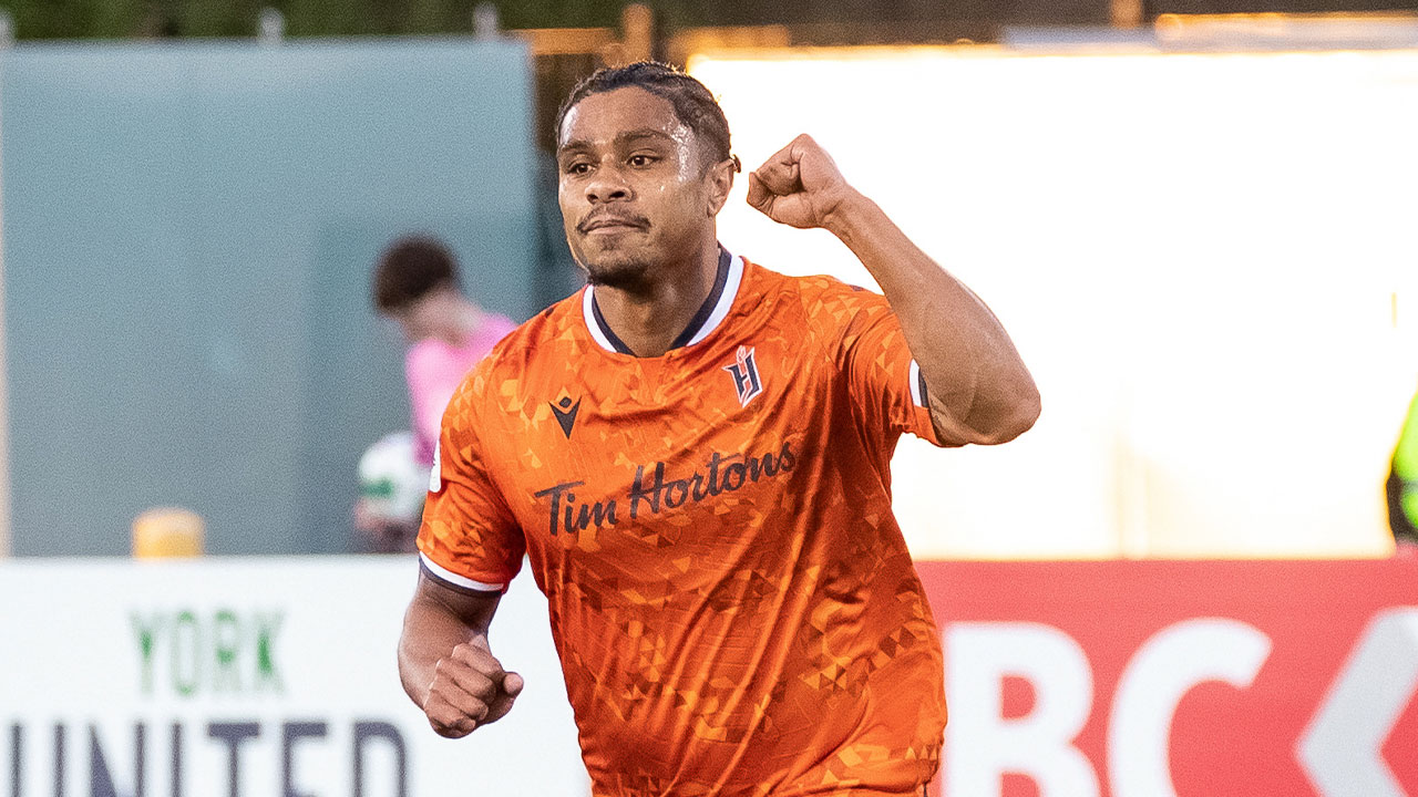With 39 goals across regular season and playoffs, Terran Campbell is the Canadian Premier League's all-time top scorer (Photo credit: Jojo Yanjiao Qian/Forge FC)