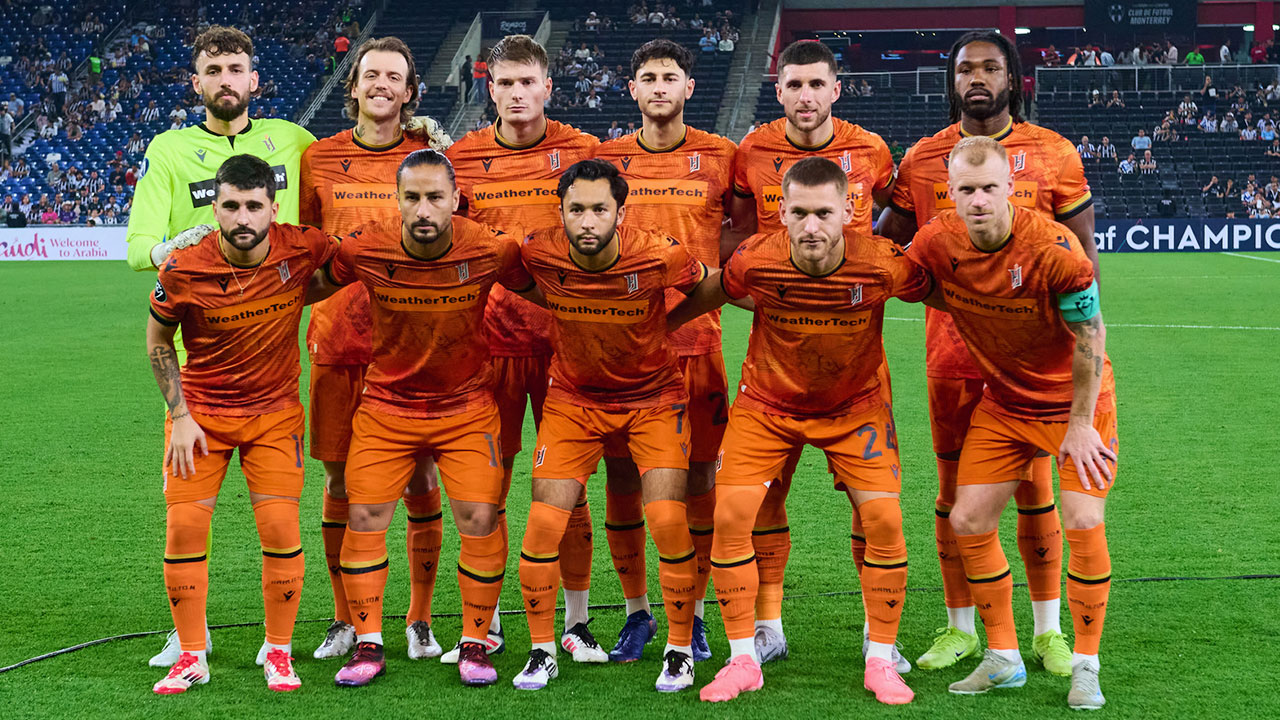 Forge FC's starting XI against Monterrey in leg 2 (Photo credit: Concacaf)